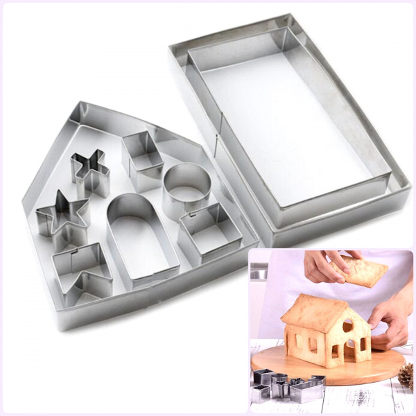 Вырубка Стальная Пряничный Домик | 3D набор 10 или 18 фигур