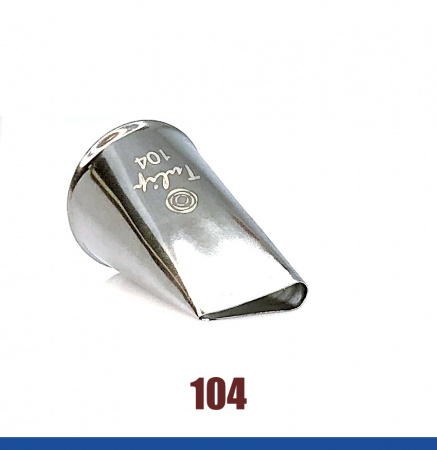 Кондитерская насадка 104 Tulip прорезь 12 мм, лепесток прямой малый