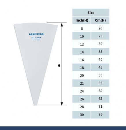 Кондитерский мешок многоразовый нейлон с покрытием Тип 2 (FLEX, W/RIM/HOOK)