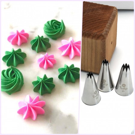 Кондитерская насадка открытая звезда №18 Tulip™ малый размер (diam. 4.7 mm; 7 лучей)