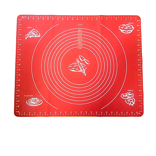 Коврик для раскатки теста силиконовый с разметкой