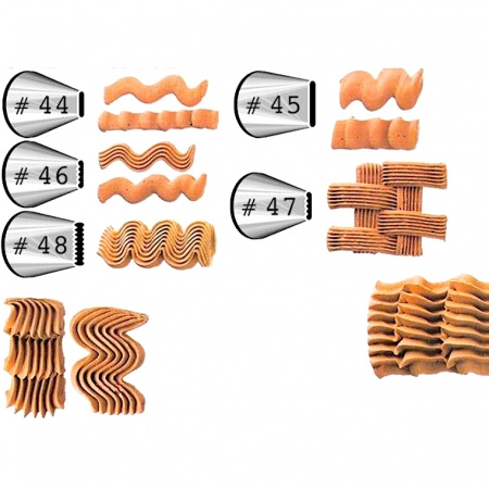 Кондитерская насадка лента №44 Tulip™ (Smooth Basketweave)
