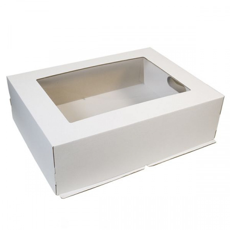 Коробка с окном для торта 30*30*13 см | упаковка 10-50 шт