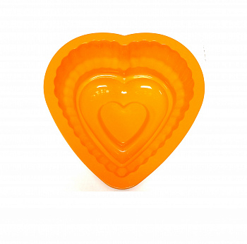 Силиконовая форма для выпечки тортов | Сердце 220*220 мм