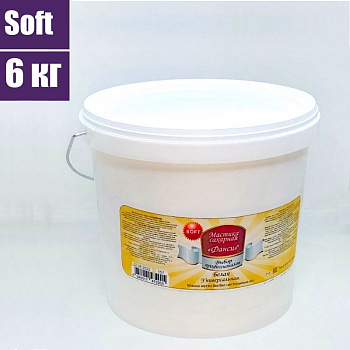 Сахарная Мастика Белая для обтяжки, лепки, универсальная (Soft) 6 кг Сахарная Мастика Белая для обтяжки, лепки, универсальная (Soft) 6 кг